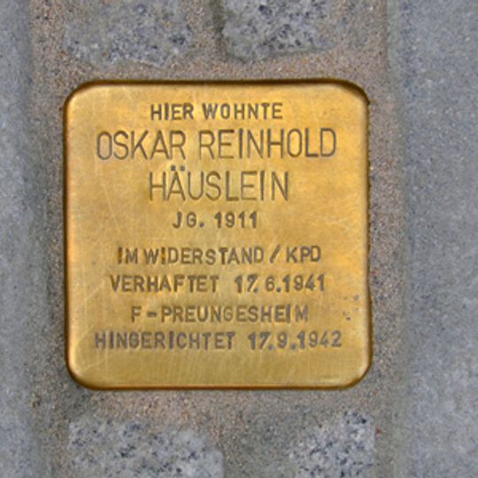 Stolperstein für Otto Häuslein