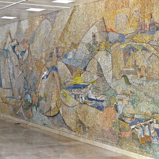 Mosaikwand von Anton Mahringer