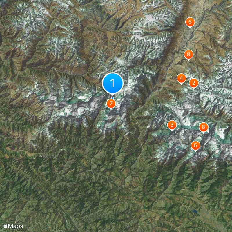 Mahabharat Range Map