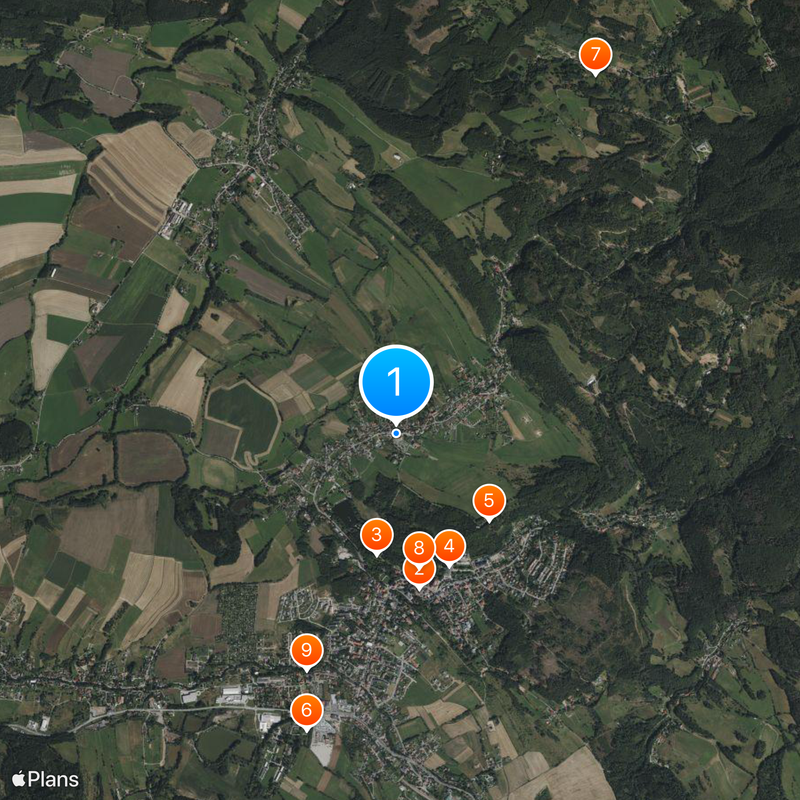 Skull Chapel in Czermna Mappa