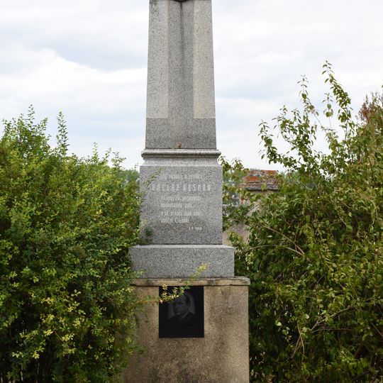 Memorial to Václav Kosmák in Prosiměřice