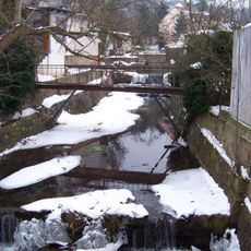 Soukromá lávka přes Nezabudický potok u domu Příčná čp. 964 v Řevnicích