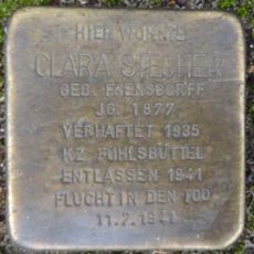 Stolperstein dedicated to Clara Stecher