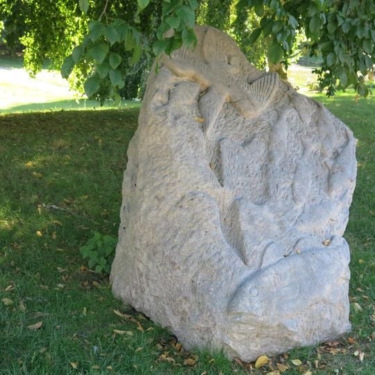 Plastika High Flying Diver na promenádě Bad Homburgu v Mariánských Lázních