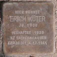 Stolperstein dedicated to Erich Küter