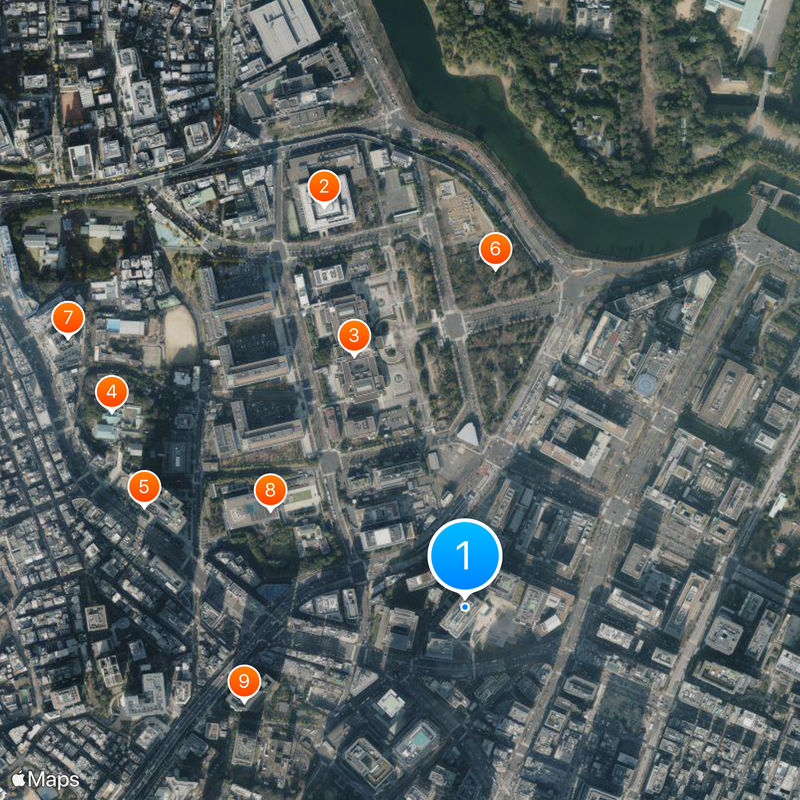 Kasumigaseki Building Karte