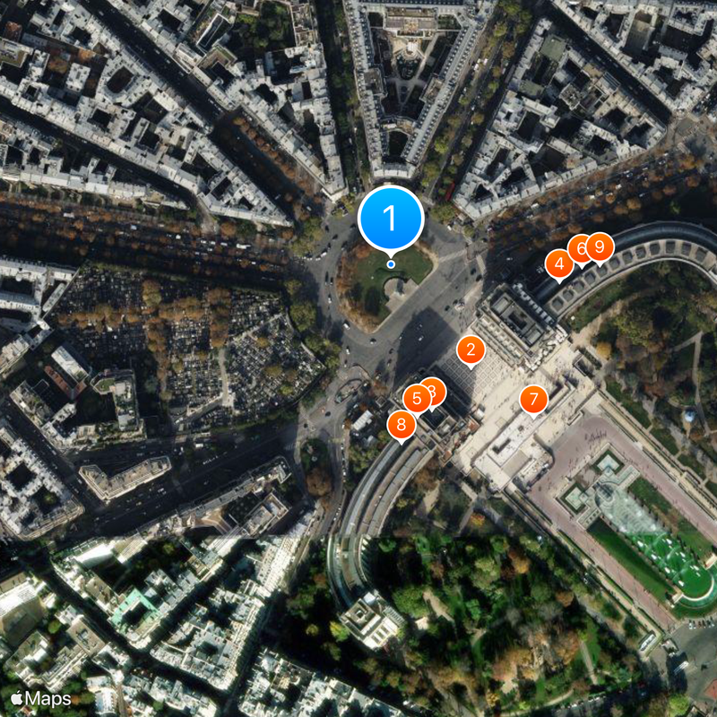 Place du Trocadéro Mappa