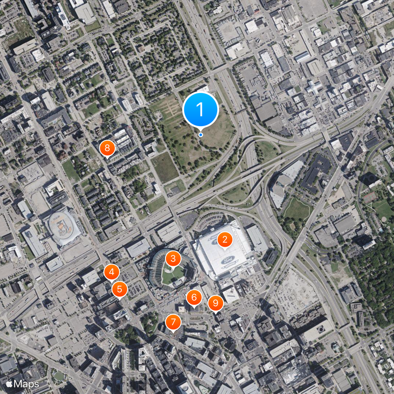 Brewster-Douglass Housing Projects Mapa