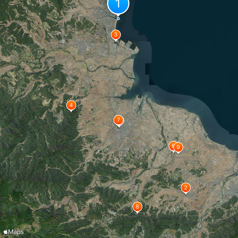 Matsusaka Castle Mapa