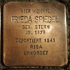 Stolperstein dedicated to Frieda Spiegel