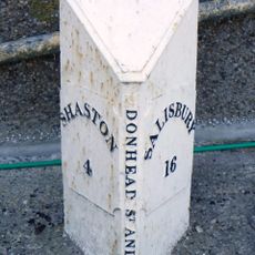 Milepost In Front Of Number 150