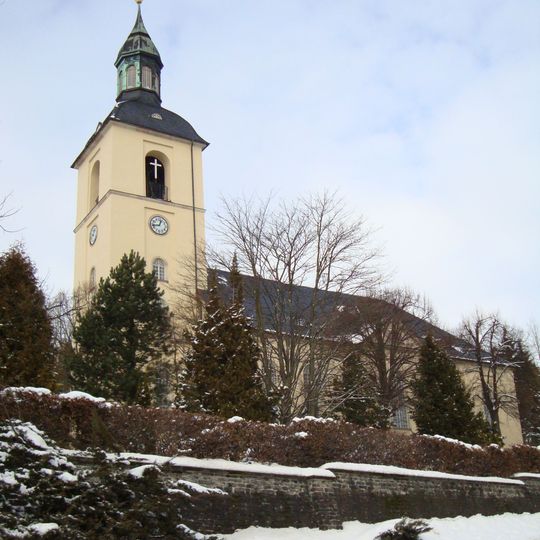 Sachgesamtheit Ev. Stadtkirche und Friedhof Thalheim, mit den Einzeldenkmalen: Kirche, Friedhofskapelle und zwei Kriegerdenkmale für die Gefallenen des deutsch-französischen Krieges 1870/71 und für die Gefallenen des 1. Weltkrieges auf dem Friedho