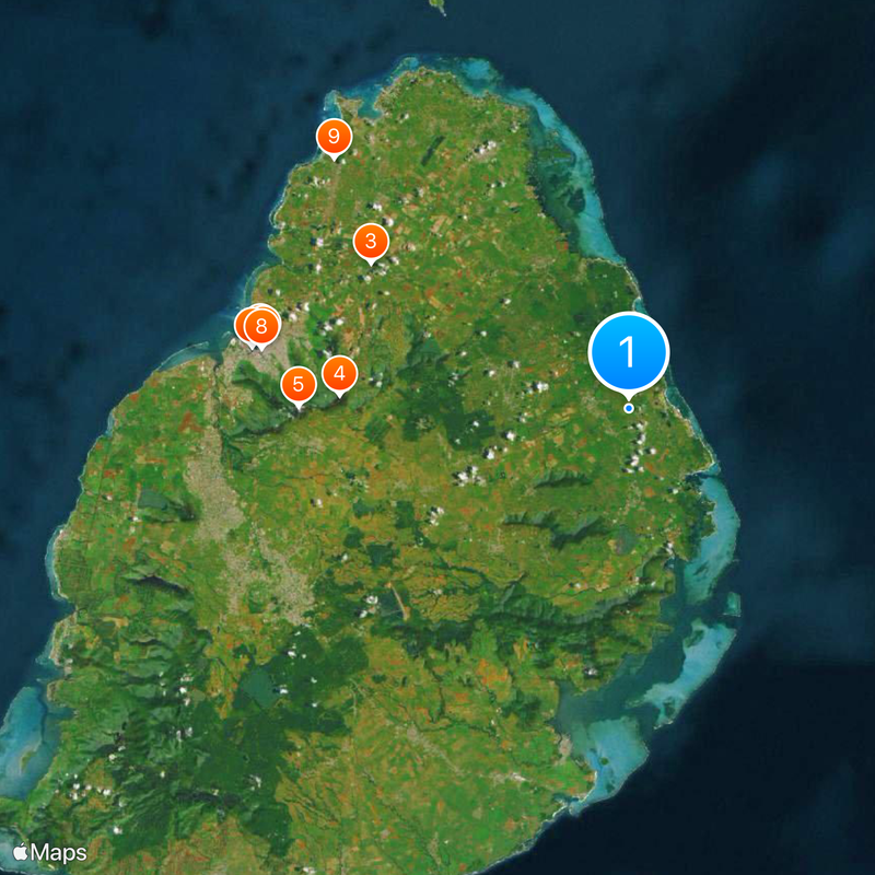 Islas Mascareñas Mapa