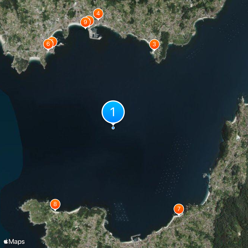 Rías Baixas Map