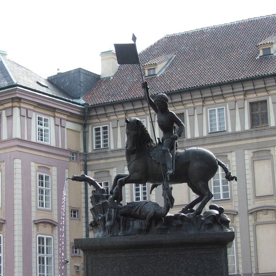 Statue of Saint George at Prague Castle