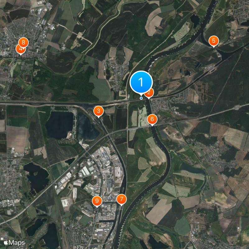 Magdeburg crossing of waterways Mapa