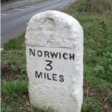 Milestone, 50yds W of road to Little Melton