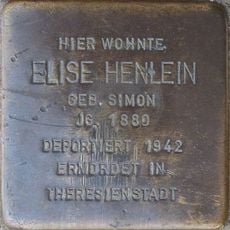 Stolperstein en memoria de Elise Henlein