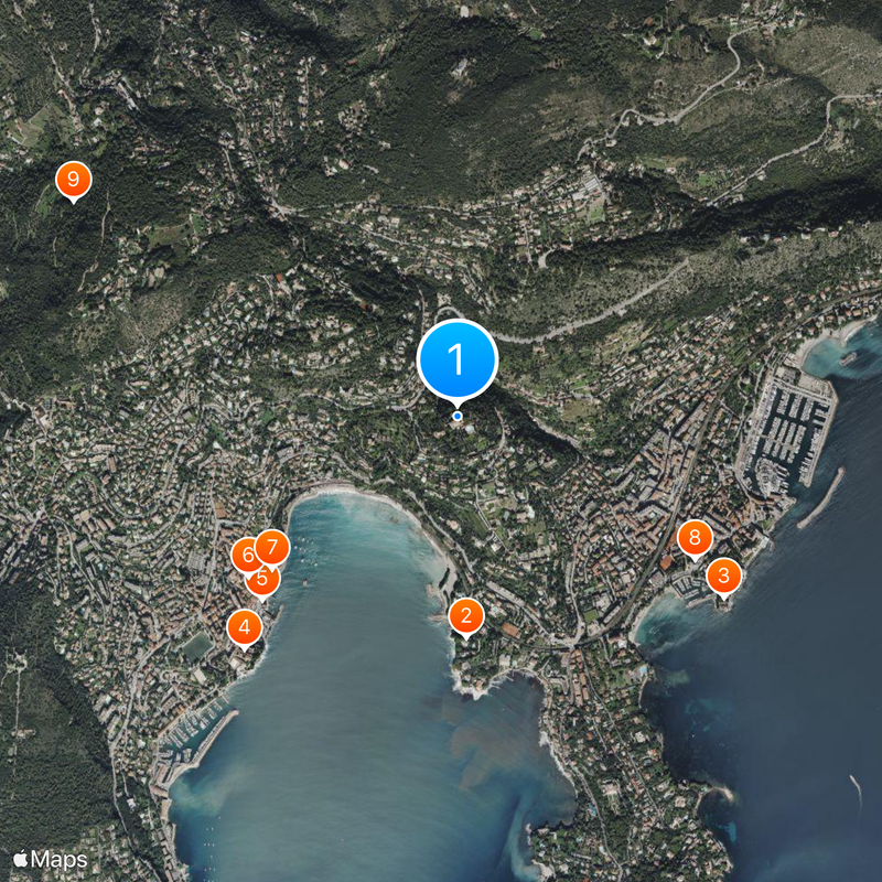 Villa La Léopolda Map