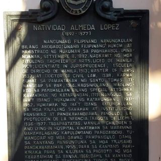 Natividad Almeda Lopez historical marker