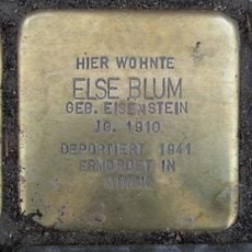 Stolperstein dedicated to Else Blum