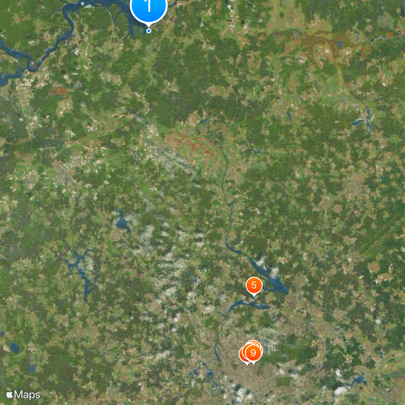 Canal de Moscou Carte