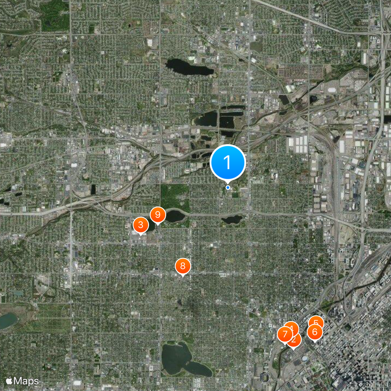 Universidad Régis Mapa