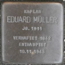 Stolperstein en memoria de Eduard Müller
