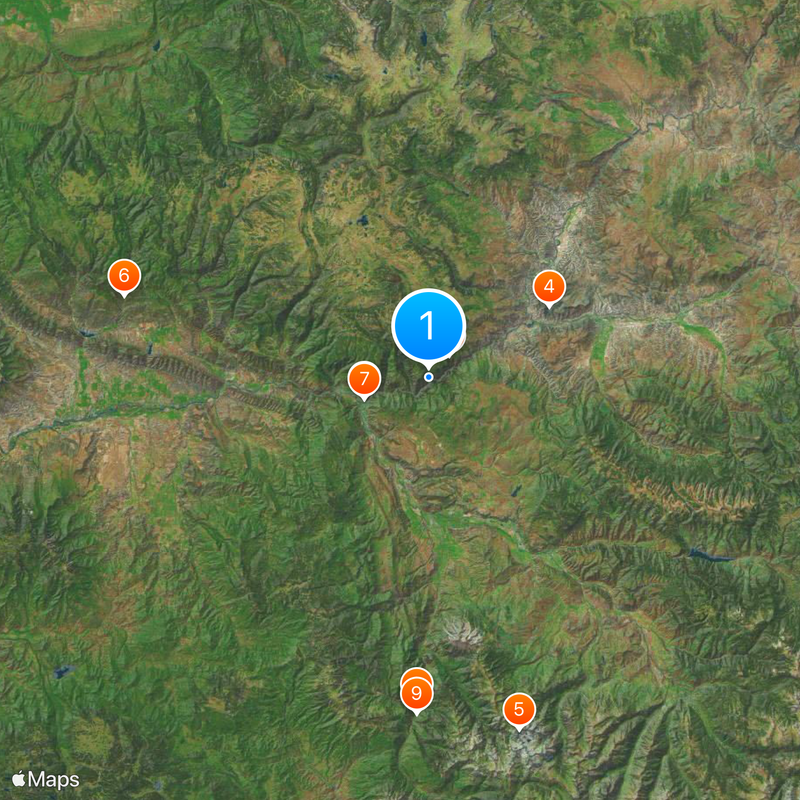 Glenwood Canyon Mappa