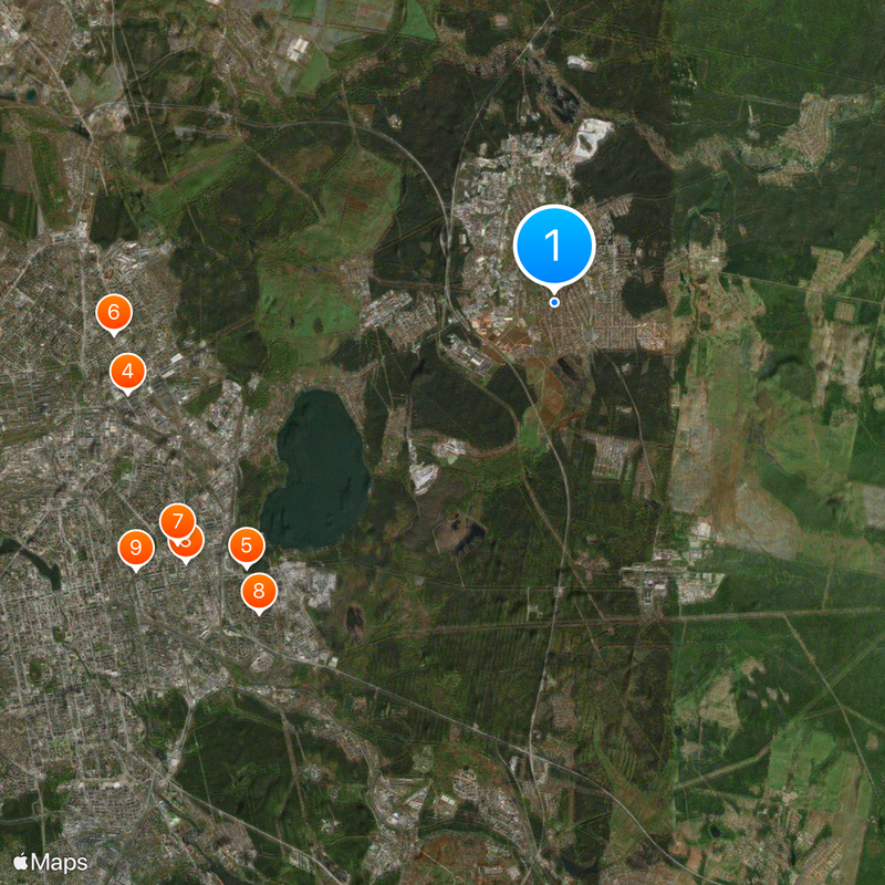 Beryozovsky Map