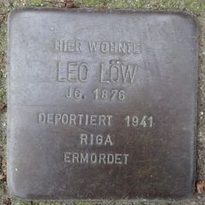 Stolperstein dedicated to Leo Löw