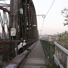 South footbridge of the Vyšehrad railway bridge