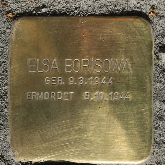 Stolperstein dedicated to Elsa Borisowa