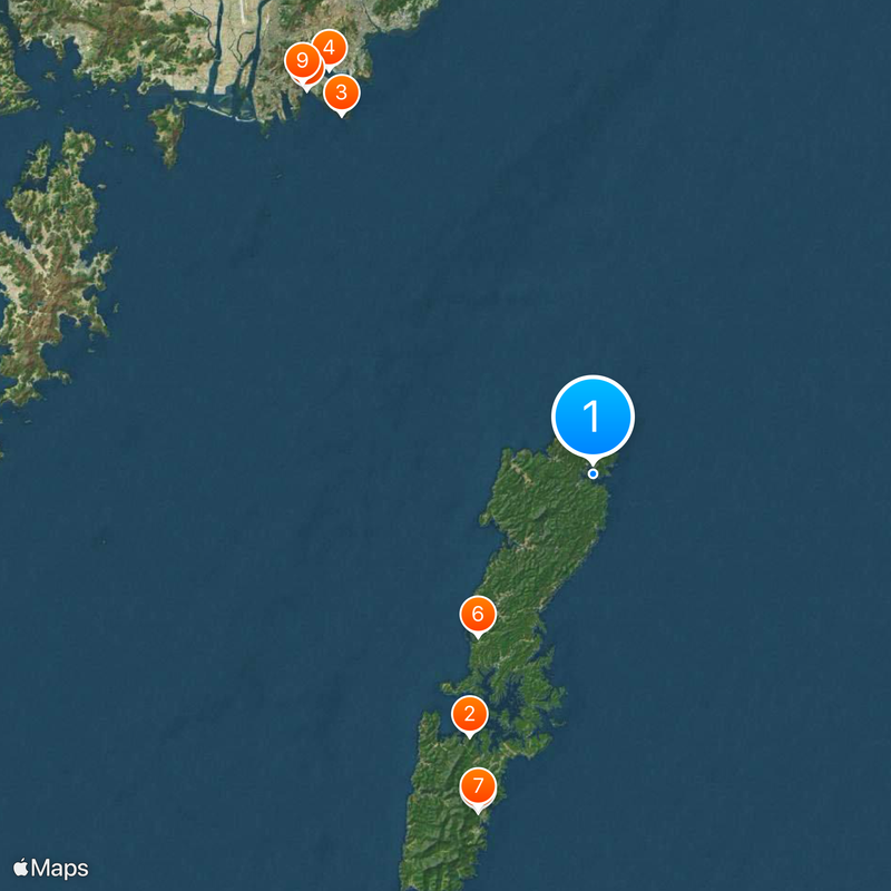 쓰시마 오메가국 Map