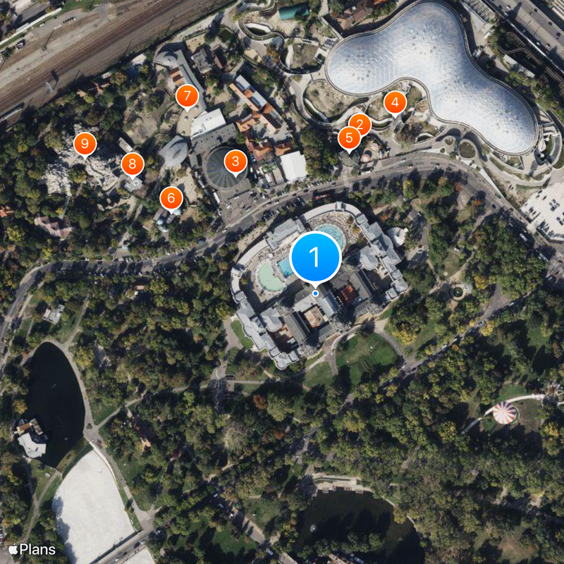 Baños Széchenyi Mapa