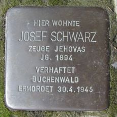 Stolperstein dedicated to Josef Schwarz