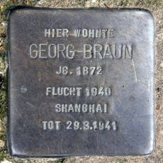 Stolperstein dedicated to Georg Braun