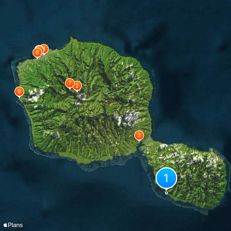 Teahupo'o Mapa