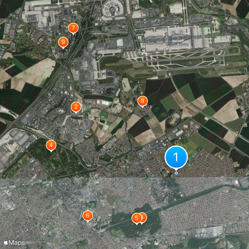 Tremblay-en-France Mapa