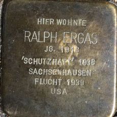 Stolperstein dedicated to Ralph Ergas