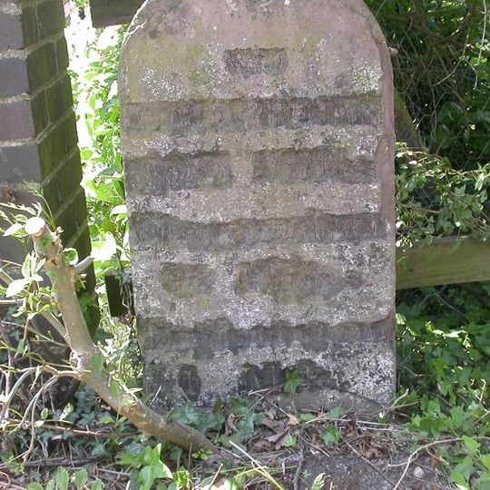 Milestone, Station Road at ST8087181287