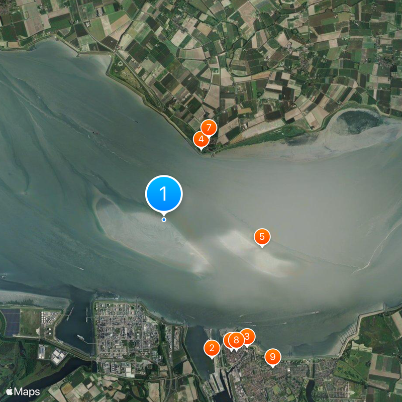 Western Scheldt Tunnel Map