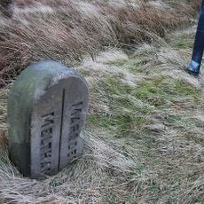 Boundary Stone At Flake Moss