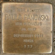 Stolperstein dedicated to Paula Panowski