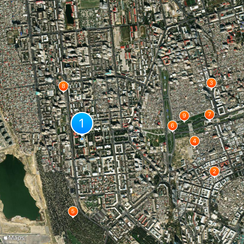 Baku State University Map