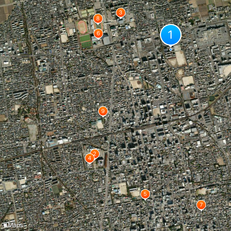 Saga Prefectural Chienkan Junior & Senior High School Map