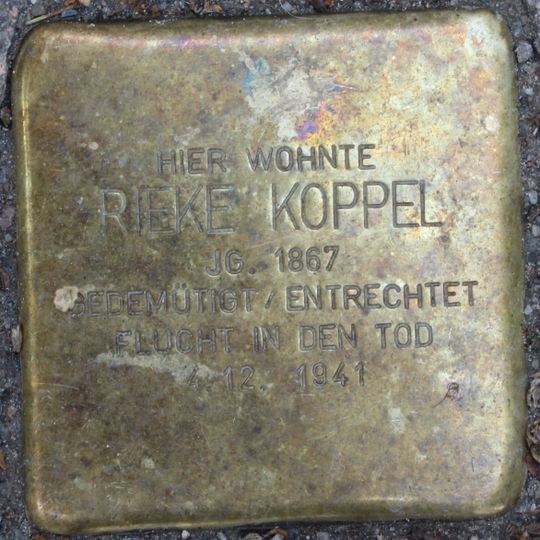 Stolperstein für Rieke Koppel