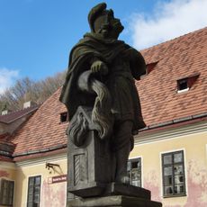 Column with statue of Saint Florian in Horní Slavkov