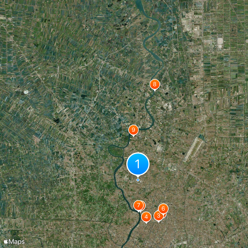 Prowincja Nonthaburi Mapa