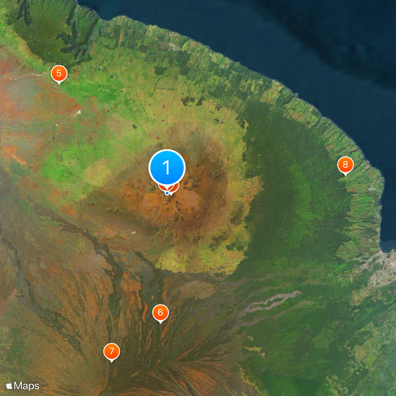 Mauna Kea Observatories Map
